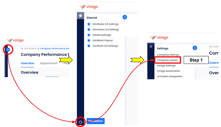 vimiLeave company leaves configuration