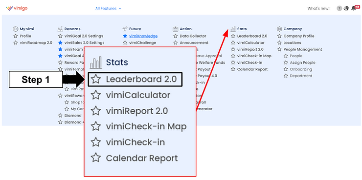 Leaderboard hub with module cards
